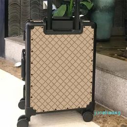 Designer -Suitcases Luggages Bags Case Men Men Women Textuur Draw Bar Trolley Trunk Purse Spinner Universal Wheel