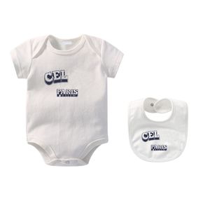 Designer Zomer Baby Katoenen Jumpsuits Bib Set Luxe Merk Baby Ademend Comfortabele Jumpsuit Kleding Meisjes Jongens Rompertjes SDLX LUCK