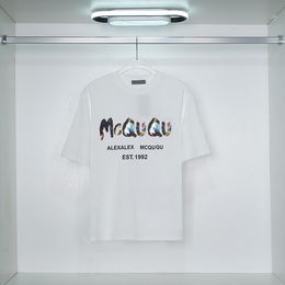 Designer été décontracté sport respirant MAQUEE 727285QUZ220900 chemise pour hommes aquarelle Graffiti coton T-shirt taille S-2XL