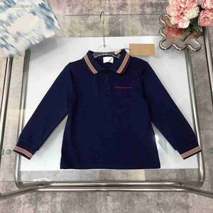 Ontwerper Zomerkleding Rapel Herfst Maat 100-150 cm geborduurd logo op borstkinderen Polo shirt baby lange mouwen trui aug03