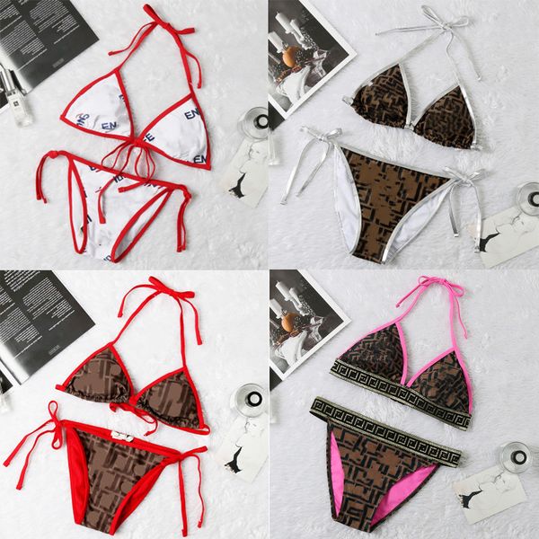 Designer Summer Fashion Haut de gamme Sexy Strap Beach Bikini Femmes Maillots de bain Marques Bikinis Costumes Bandage Bikini Deux Pièces Maillots de bain Ensemble de maillot de bain pour femmes de haute qualité