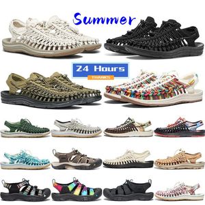 Designer Summer Shoes Sandales Pantoufles de mode Slide Chaussures de plein air Keens Uneek Toile Newport H2 Chaussures de randonnée Hommes Femmes Deux cordons et une chaussure unique