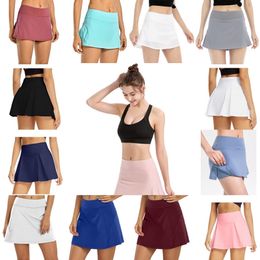Été de concepteur pour les femmes robes courtes mini-jupe shorts jupes de yoga sexy femmes tennis extérieur deisngers lu mini-jupe de golf W220426