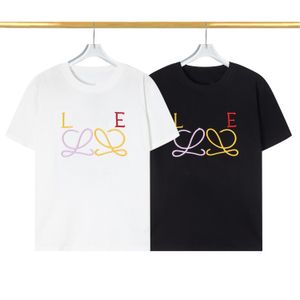 Designer Summer Men 3D T-shirt Casual man T-shirt Shirt Losse T-stukken met letters Hoge kwaliteit Print Korte mouwen Casual luxe S-3XL