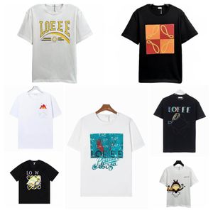 T-shirt pour hommes d'été de concepteur avec impression d'alphabet à manches courtes Loewees Lâche Casual Trend Top Vêtements Street T-shirt à manches courtes