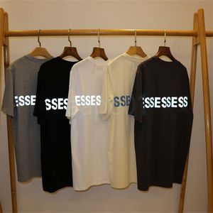 Designer Summer Mens T-shirt Ess Reflective Short Mode Fashion Brand Womens T-shirt Loose Couple Street Hip Hop S-XL