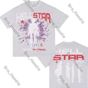 Designer Zomer Heren Tshrit Hellstar Shirt Heren T-shirts Korte mouw Katoen Heren T-shirt Mode Zwart Heren Dames Hell Star Shirt Grafisch T-shirt Kleden Rock Tops 3XL 975