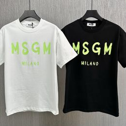 Designer Summer MSGM T-shirts Tops Lettrage Manches courtes C1 MSGM Femmes Dés Imprimé T-shirts Col Rond Pull Couples Tee Coton High Street CHD2403014-12