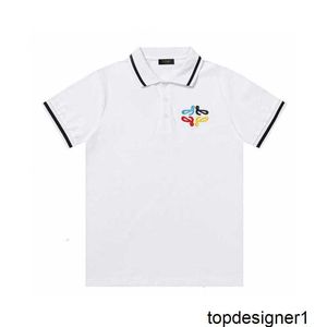 Designer Zomer Nieuwe Hoge Kwaliteit Eenvoudige Kleur Geborduurde Luo Familie Korte mouwen T-shirt heren POLO Shirt ZOA5