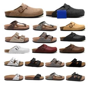 Sandales d'été de créateur Boston sabots pantoufles à plateforme en liège Cuir de mode Chaussures de sport Femmes Hommes en plein air Flat Sliders luxe pantoufle Motion design 62ess