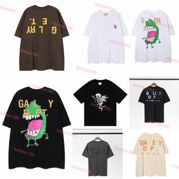 Designer Zomer Korte Mouw t-shirt Heren T-shirt Galerijen Tee Depts T-shirts Zwart Wit Mode Mannen Vrouwen Tees Met Letters luxe T-shirt merk t-shirt Kleding #11