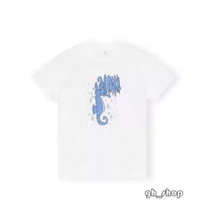 Designer Summer Femmes T-shirts Mode Fraise Imprimer Casual Col Rond Lâche Coton À Manches Courtes Top T-Shirt Pour Femmes 8787