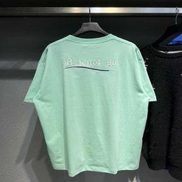 Designer Summer Women T Shirt High Edition 2023 Zomerhuis Hailang cola geborduurd mint groene mouw t-shirt