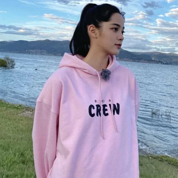 Designer été femmes t-shirt chemise haute édition CREW personnel exclusif Ouyang Nana même haut à capuche