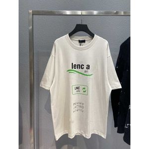 T-shirt d'été de styliste pour femmes, {droit} Blcg21ss, T-shirt à manches imprimées Wave Eco, édition haute, été