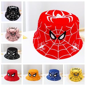 Designer Sun Hat Cartoon Cute Spider Kid Ademblage hoeden Anime Outdoor Sports Fashion Caps Christmas Gift 8style