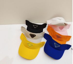 Chapeaux de soleil de styliste, visières pour enfants garçons filles, casquette de Baseball en métal avec lettres à la mode, chapeau d'été 2021