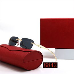 Designer zonnebril mode zonnebril dames mannen brief print goggle zomer optioneel met doos CR 8842