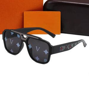 Designer Sunglass Shades Fashion Lunettes de soleil Side Pattern Classic Sun glass Print Goggle Adumbral 5 Color Option