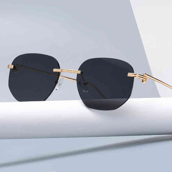 Gafas de sol de diseñador 2021 New Cut Edge Hombres y Mujeres Producto de tendencia de moda Elegante Polygon Sun Venta al por mayor Gafas Sol Mujer