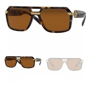 Sunglasses de concepteurs Plaque de couleur lumineuse Grand cadre 4399 Mode personnalité Temples Hommes Lunettes de soleil pour femmes de marque Vu400 Original Box