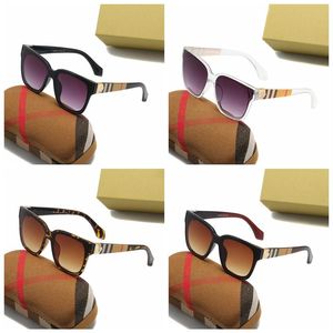 Designer Zonnebril Burbery Brand Eyewear Metal Goud frame Zonnebril Mannen Women Spiegel zonnebrillen Polaroid glazen lens met Box282Z