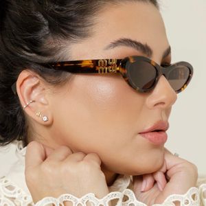 Designer zonnebrillen CE -merk voor dames kattenoog klein geperste frame vorm je gezicht premium UV 400 gepolariseerde zonnebril met doos