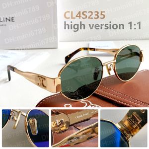 Designer zonnebrillen CL 4S235 Arc de Triomphe Metal Ovale frame glazen cel zonnebrillen Fashion Classic 4S194 gepolariseerde zonnebril met originele doos