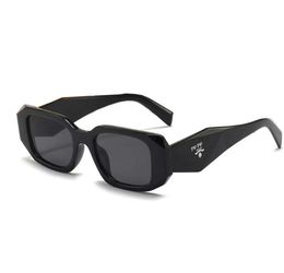 Gafas de sol de diseñador Anteojos clásicos Gafas de playa al aire libre Gafas de sol para hombre Mujer Color de mezcla Opcional Firma triangular SIN CAJA