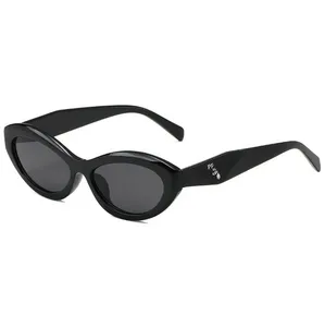 Lunettes de soleil designer Classic Eyeglass Goggle Elliptical Frame Outdoor Beach Vintage Sun Glasses For Man Woman