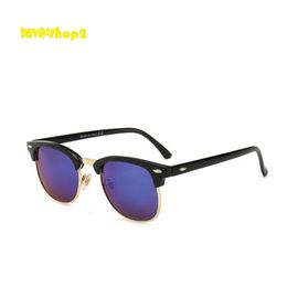 Designer Zonnebril Classical Brand Fashion Half frame zonnebril vrouwen mannen gepolariseerd Sunnies buitenshuis Rijglazen UV400 brillen brillen 661