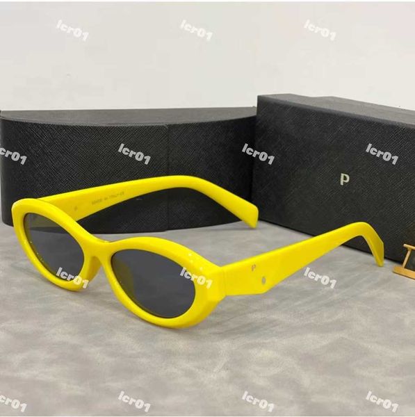 Gafas de sol de diseñador Elipses Ojo de gato para mujeres Marco pequeño Tendencia Hombres Gafas de regalo Playa Sombreado Protección UV Polarizado con caja Nice4q9h