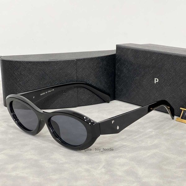 Lunettes de soleil design ellipses oeil de chat pour femmes petite monture tendance hommes lunettes cadeaux plage ombrage protection UV polarisée avec boîte belle PCI4