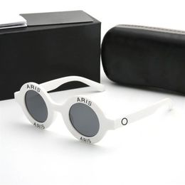 Designer óculos de sol moda óculos design circular para homem mulher quadro completo preto cor branca opcional alta qualidade213z