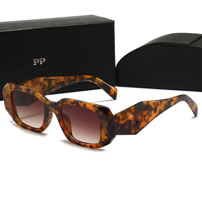 Occhiali da sole firmati moda occhiali da spiaggia outdoor uomo e donna quattro stagioni Uv400 triangolo di lusso design esclusivo di buona qualità