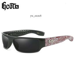 Lunettes de soleil de créateurs Locs de mode GCOTX Retro Punk Sungass Kakino Motorcycle Gangster Style Hip Hop West Coast Polaris Sunglasses 5852