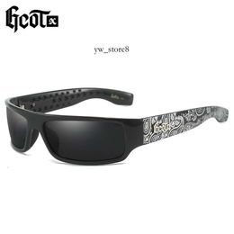 Lunettes de soleil de créateurs Locs de mode GCOTX Retro Punk Sungass Kakino Motorcycle Gangster Style Hop Hop West Coast Polaris Sunglasses 9581