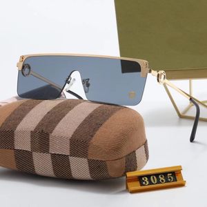 Designer zonnebrillen mode Luxe zonnebrillen voor dames en heren Lenzen uit één stuk Strandschaduw UV-bescherming gepolariseerde bril trendy geschenk met doos zeer goed