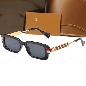 Lunettes de soleil de créateurs Lunettes de soleil de mode Lunettes de soleil Lunettes de soleil Designer Hommes Femmes Lunettes de soleil Gucci Lunettes de soleil rectangulaires à rayures classiques Lunettes de soleil pour hommes