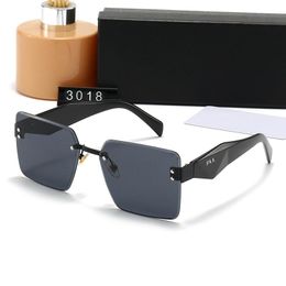 Gafas de sol de diseñador para hombre, mujer, gafas de sol sin marco, letras laterales, gafas de sol, gafas para mujer, Adumbral, 7 opciones de color, gafas al aire libre