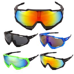 Designer zonnebril voor mannen en vrouwen Goggles Winddicht ultraviolet-proof Uitgeholde grens Oversize sport Eyewear Bril