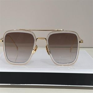 Designer zonnebril voor mannen modemerk stijl heren vintage retro zonnebril metalen vierkante vorm dames gouden frame unisex brillen uv 331l
