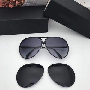 Nueva calidad superior P84781 para hombre gafas de sol para hombre gafas de sol para mujer estilo de moda protege los ojos Gafas de sol lunettes de soleil con caja
