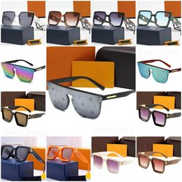 Lunettes de soleil de créateur pour hommes Millionaires Flower Lens Femmes Lunettes de soleil Lunettes de luxe Millionaire Full Frame Lunettes UV400 Unisexe Lunettes Lettre Noir Gris avec boîte