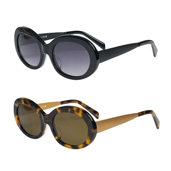 Gafas de sol de diseñador para hombres SPR25 Estilo retro Gafas de lectura con marco ovalado vintage pequeño para mujeres Gafas de luz azul PR25