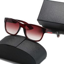 Designer lunettes de soleil pour hommes femmes marron pilote lunettes de soleil UV400 lunettes métal P-forme cadre lentille mode conduite lunettes de soleil lunettes de soleil cadres rouges