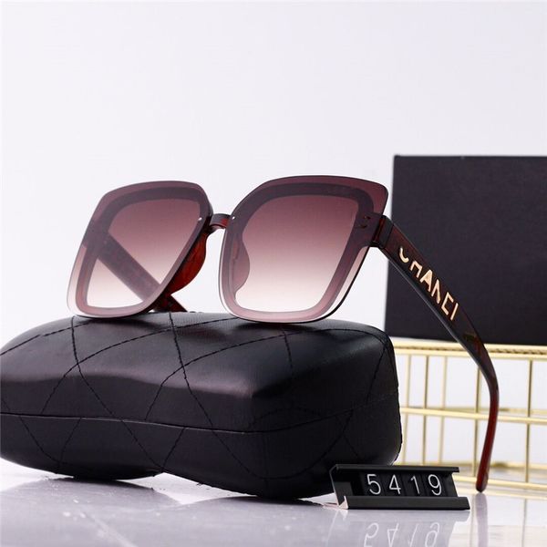 Gafas de sol de diseñador para hombres, mujeres, gafas de sol, gafas de sol clásicas de moda, gafas de sol polarizadas de lujo, gafas de sol de gran tamaño UV400, gafas con montura para PC, lentes Polaroid S5419