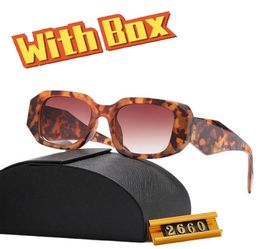 Gafas de sol de diseñador para mujer gafas de sol retro clásicas de lujo hombre Gafas de color tortuga Gafas de sombra adumbral estilo ins gafas de sol de moda Con caja