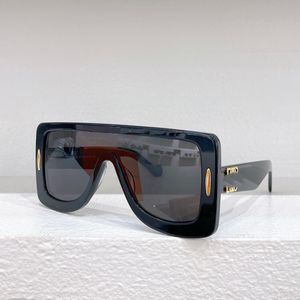 lunettes de soleil design pour femme LW40106U acétate grand cadre lentille cadre marque masque de protection jaune lunettes de conduite miroir blanc loewee lunettes à monture complète
