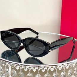 Lunettes de soleil design pour femme style protection UV M97 Antique ovale plein cadre marque de mode lunettes de soleil hommes boîte originale224K